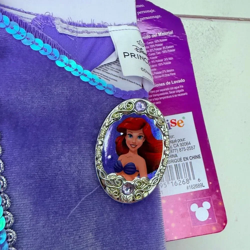 Disney Girls Small The Little Mermaid Halloween costume Dress Up New